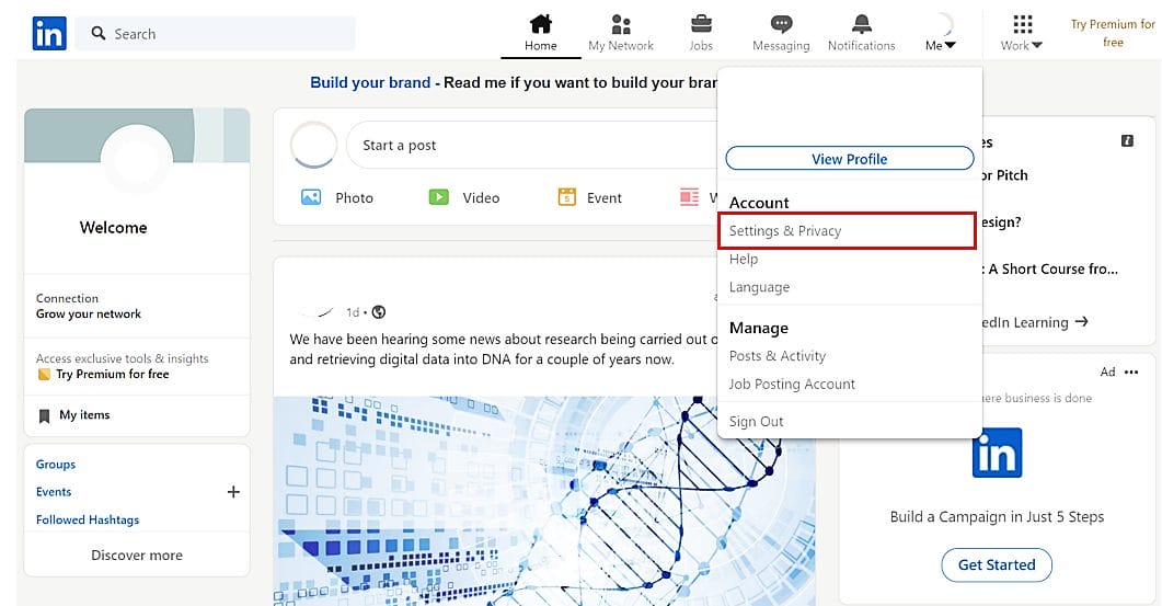 How to deals tag on linkedin