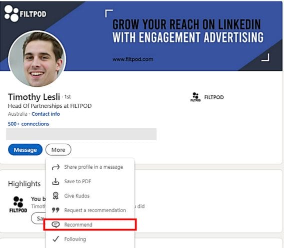 How to Write a LinkedIn Recommendation