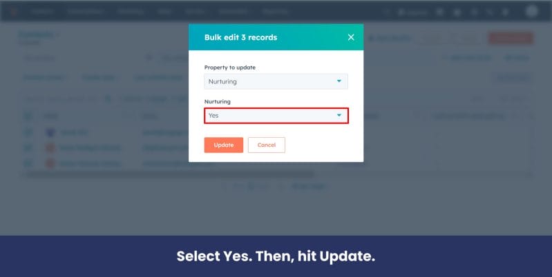 hubspot update new changes to contacts
