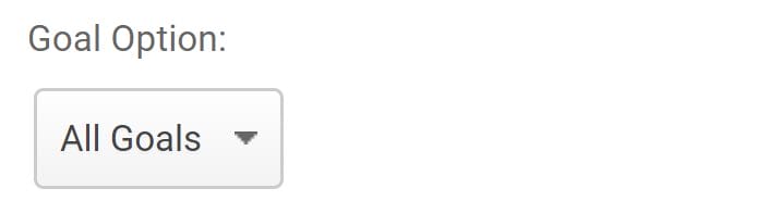 goal option in google analytics