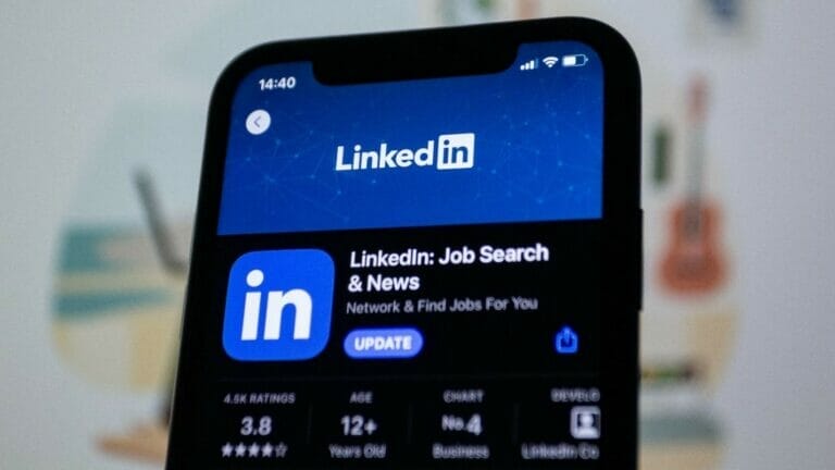 linkedin on mobile device