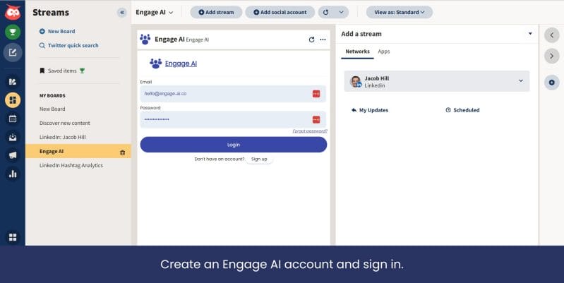 hootsuite engage ai account creation