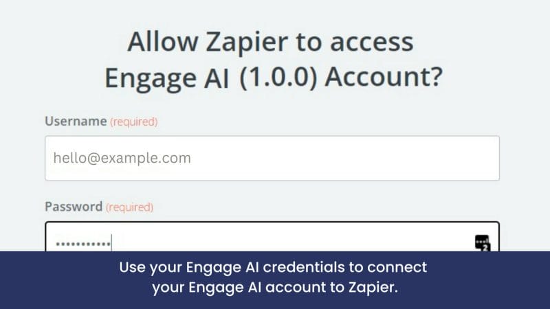 Connect Engage AI to Zapier