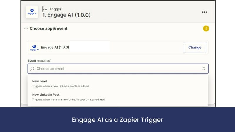 Engage AI as a Zapier Trigger