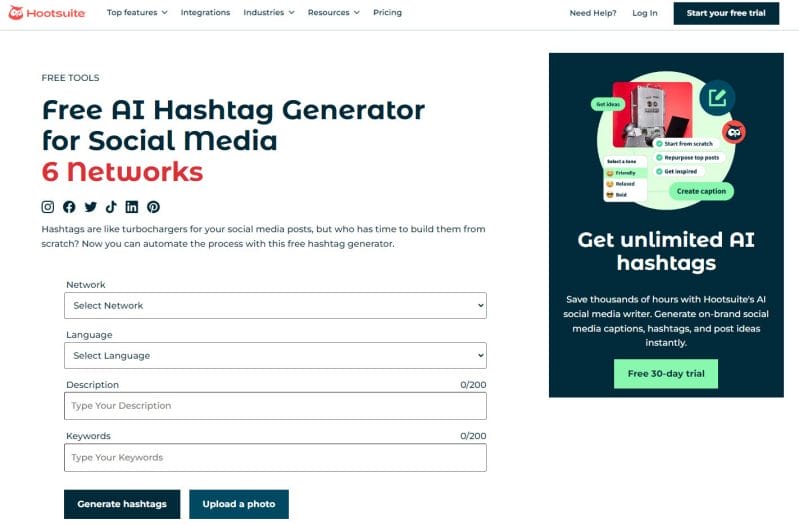 ai hashtag generator for other social media platforms