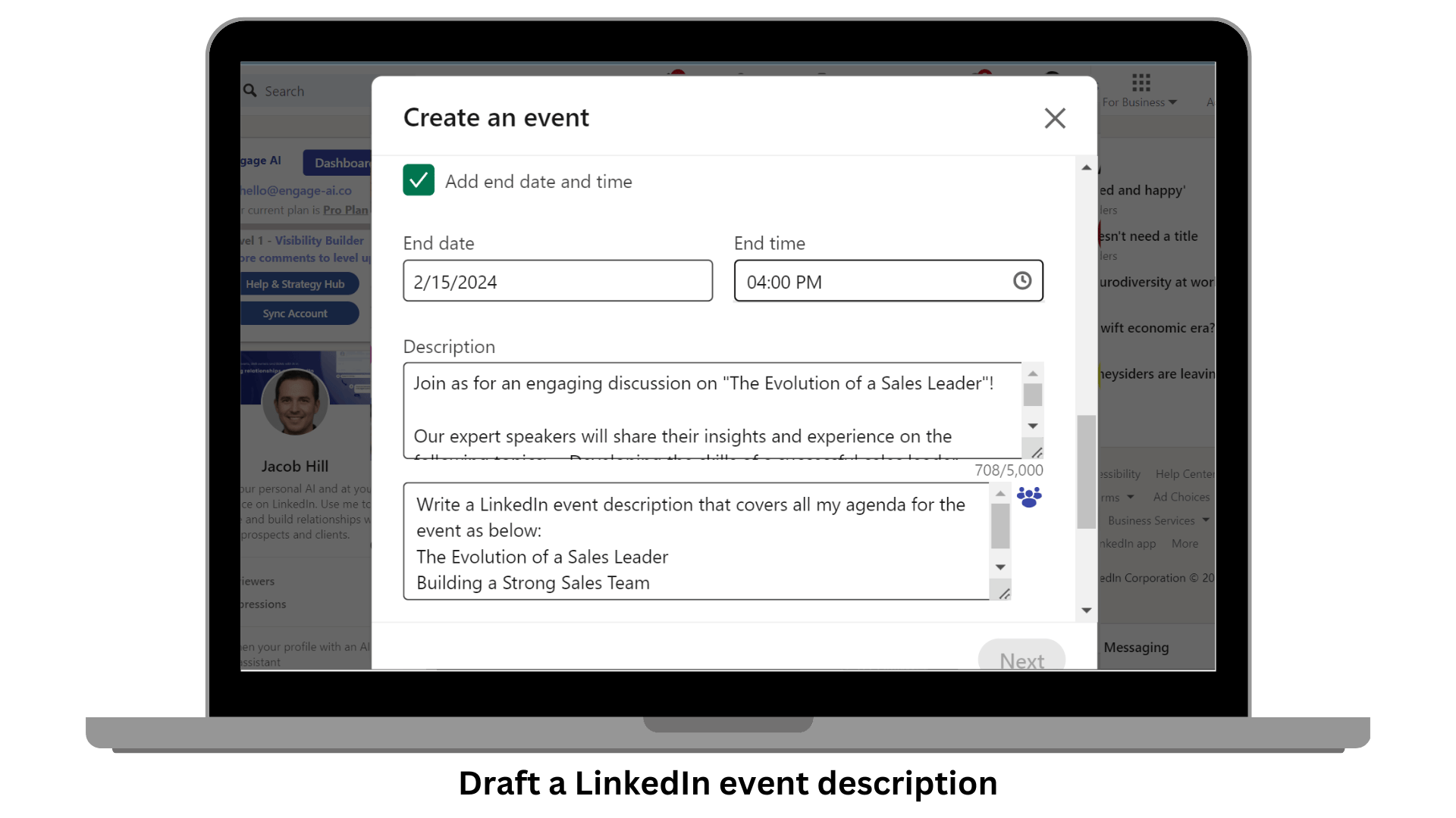 Linkedin Event Description