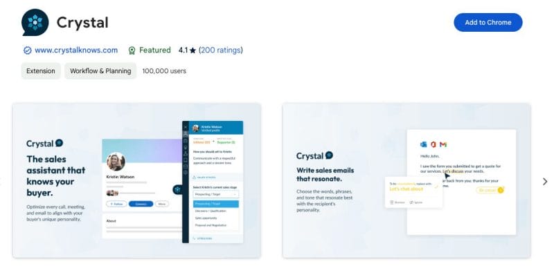 chrome extensions for linkedin recruiting crystal