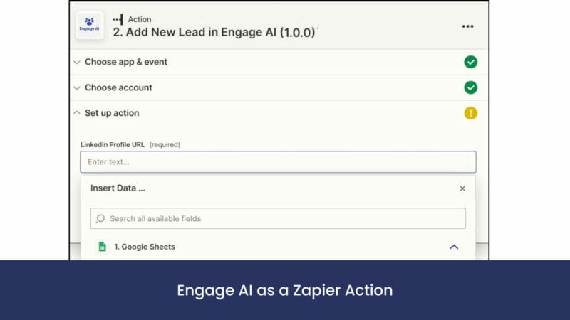Engage AI as a Zapier Action