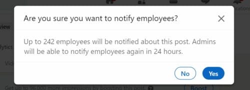 employee notification delay